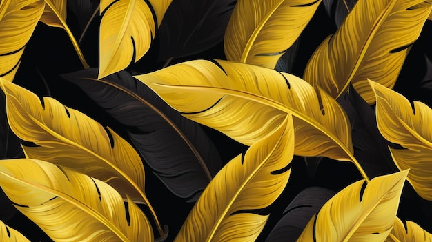 Tropical banana leaf Wallpaper Luxury nature leaves organic design decor