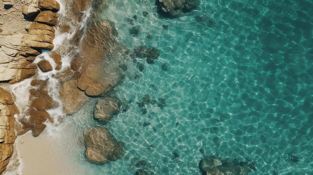 Tropical beach coastline