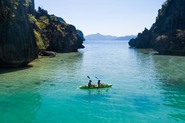 Photo tropical beach in el nido, palawan, philippines