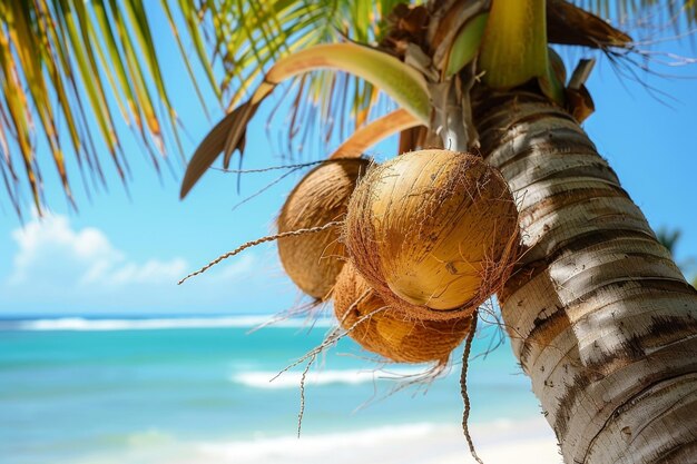 Photo tropical beach nature summer landscape