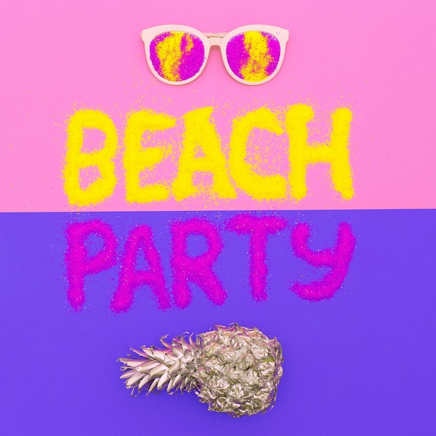 Tropical Beach Party Set Minimal fashion art