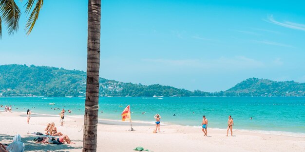 Tropical beach phuketBeach and clear sea on tropical island