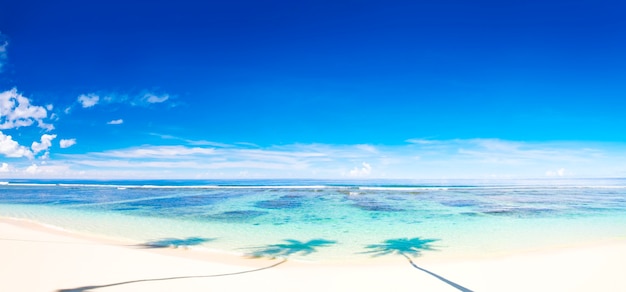 Tropical beach on Samoa