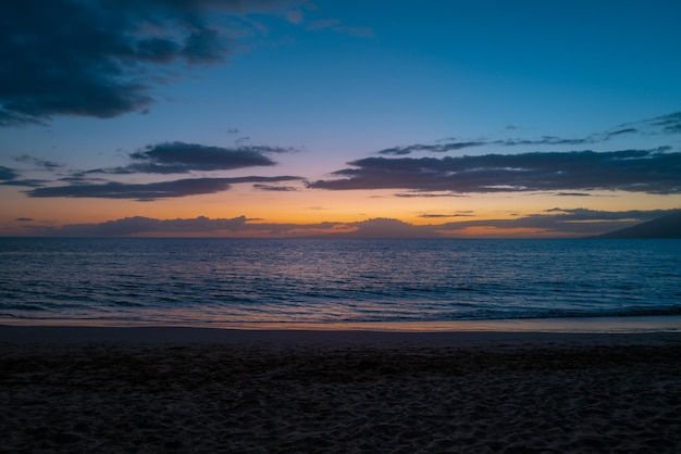 Tropical beach scene Sea view from summer beach with sky Coastal landscape