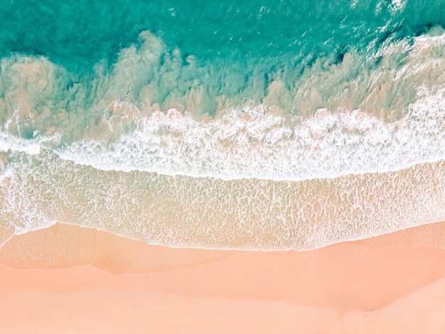 Tropical beach and sea waves