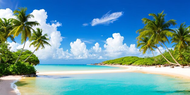 Tropical beach and sea