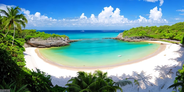 Tropical beach and sea