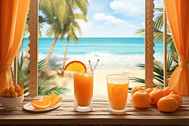 Tropical Beach with Beachside Breakfast