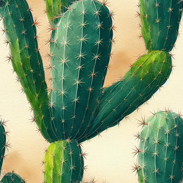 Foto la succulenta cactus tropicale è una pianta esotica. modello senza cuciture