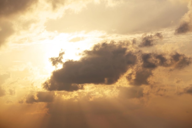 Tropical cloudy sunset