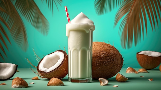 Tropical coconut juice