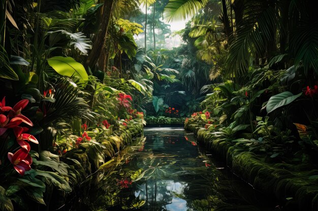 Tropical Eden in Full View Tropical Landscape Photo