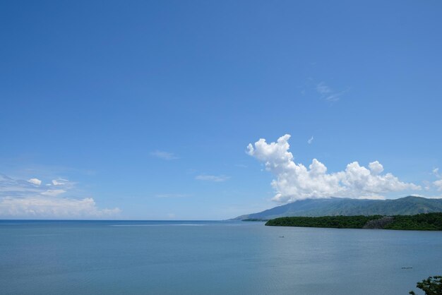 Tropical exotic paradise view of beach in dili timor leste