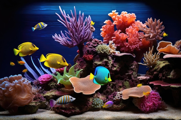 Tropical fish aquarium