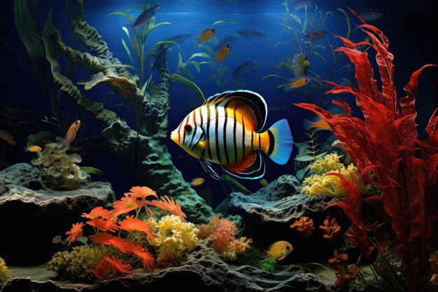 Tropical fish aquarium