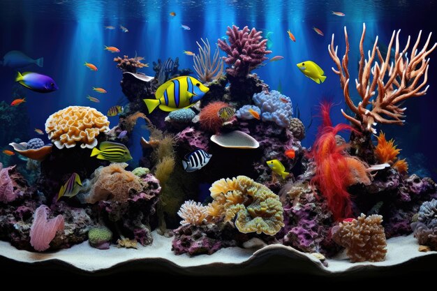 Tropical fish aquarium