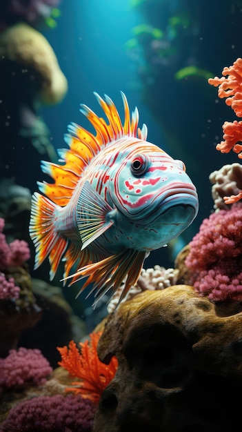 tropical fish poster