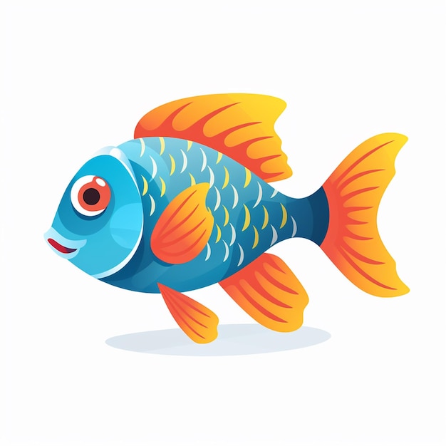 Photo tropical fish swimming in tank clipart