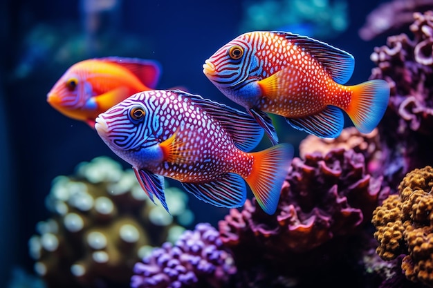 サンゴ礁域の熱帯魚たち