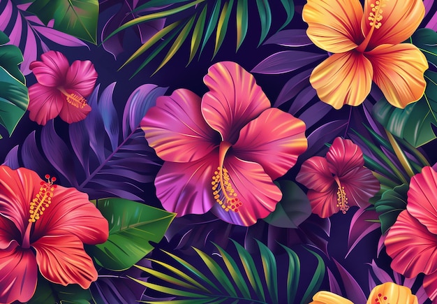 Tropical Floral Background