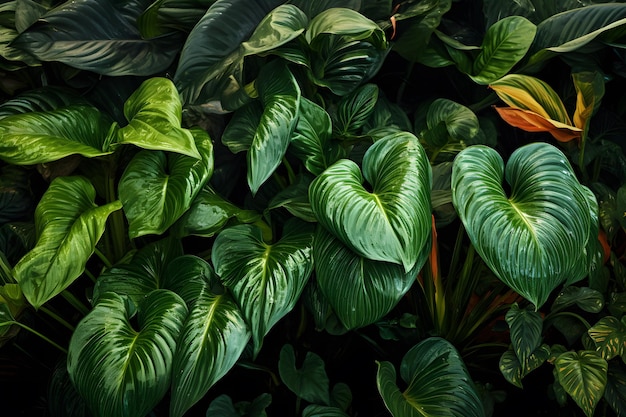 tropical foliage background philodendron monstera monstera variegata