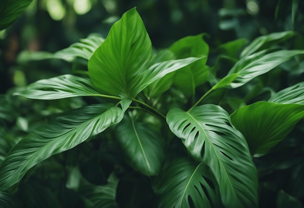 Tropical foliage background wallpaper