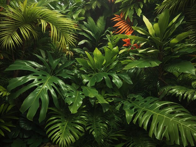 Photo tropical foliage background