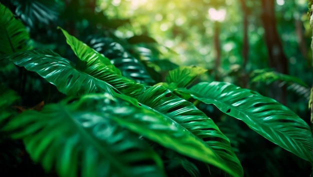 Tropical foliage concept background