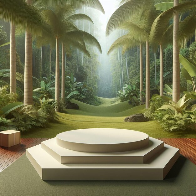 Tropical Forest Product Design Podium