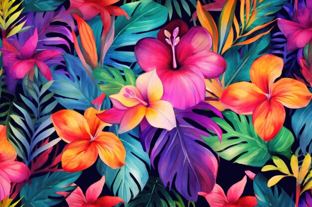 Tropical fox background