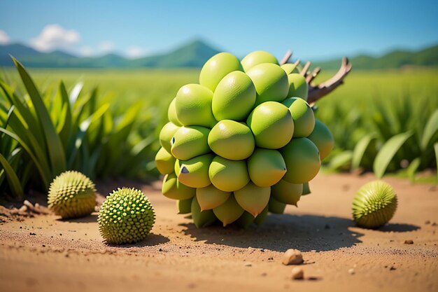 Тропические фрукты дюриан вкусные иностранные импортные фрукты дорогие дюриан обои фон