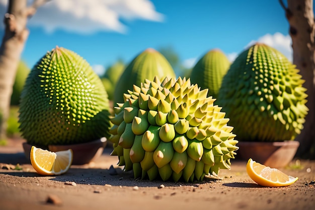 Tropical fruit durian delicious foreign imported fruit expensive durian wallpaper background