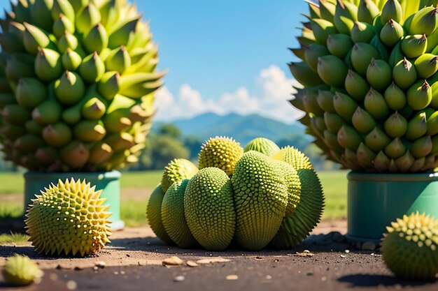 Foto frutta tropicale durian deliziosa frutta importata straniera costosa carta da parati durian sfondo