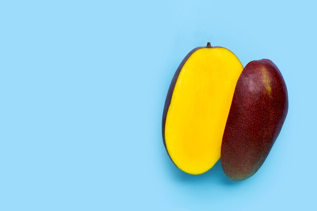 Tropical fruit, Mango. Top view