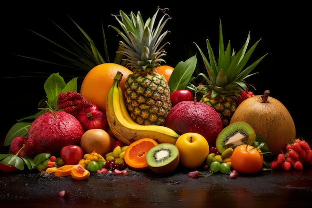 Tropical Fruit Selection food Photography