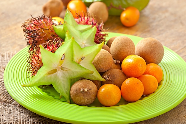 Photo tropical fruit in thailand