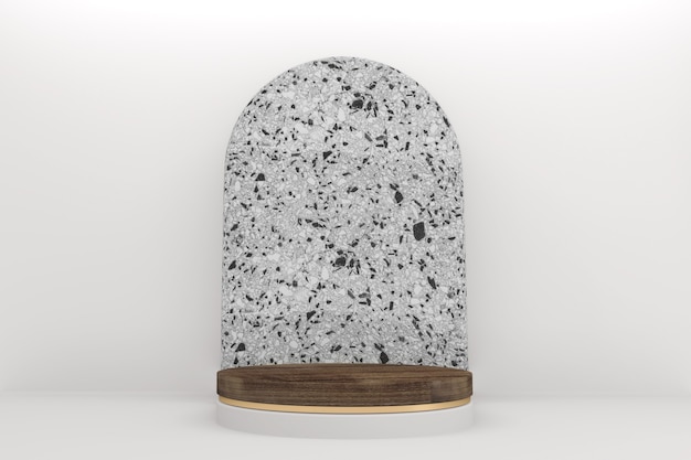 Tropical granite podium on background minimal design