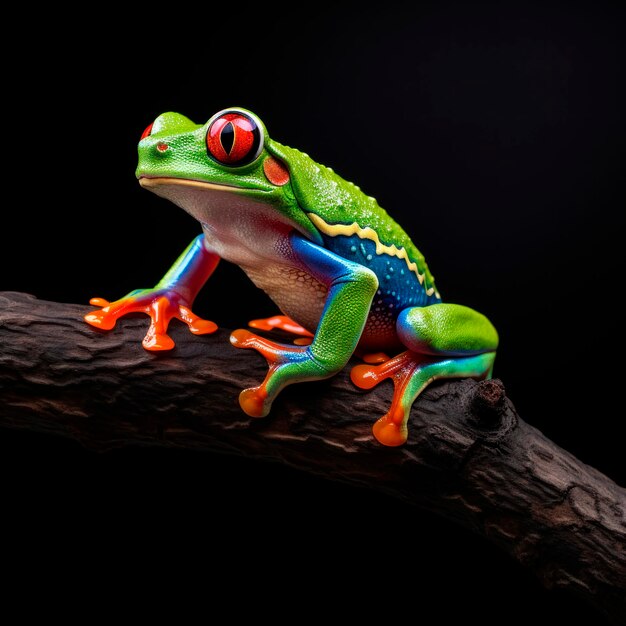 tropical green frog