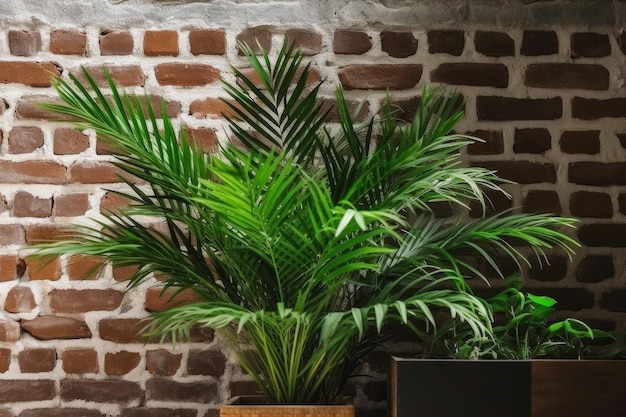 Photo tropical green plant generate ai