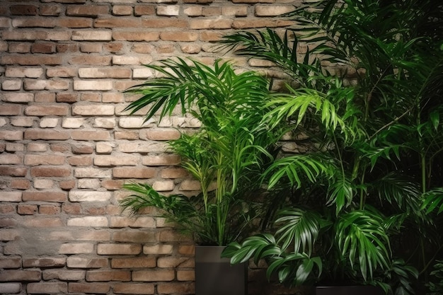 Tropical green plant summer Generate Ai