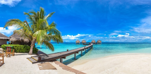 Tropical island in the Maldives