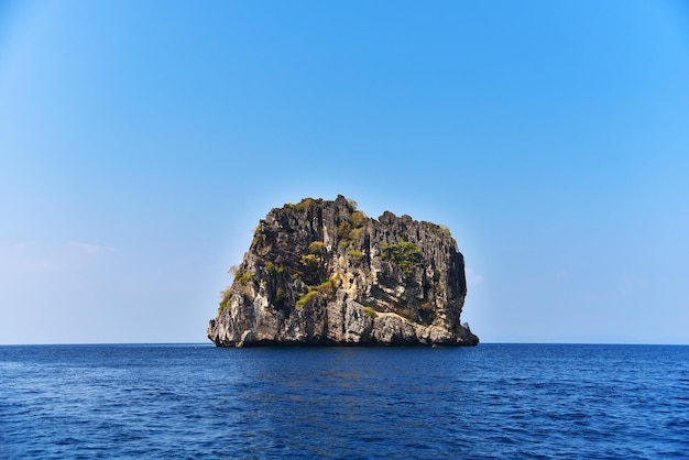 Tropical island and sea Thailand seascape lagoon