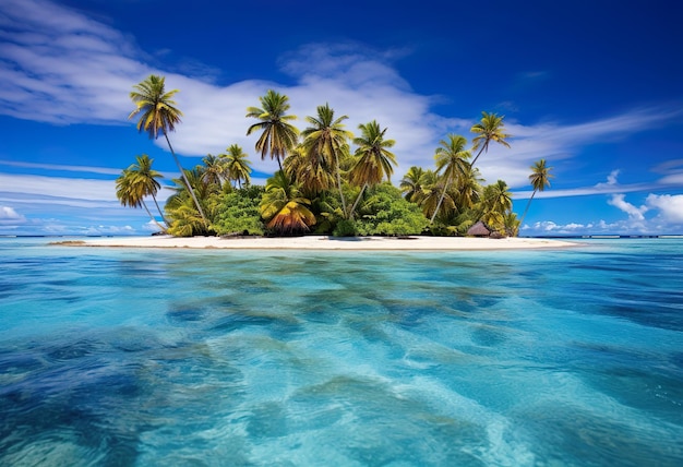 Tropical island in the South Seas Fakarava Atoll