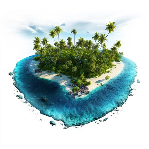 tropical island wallpaper