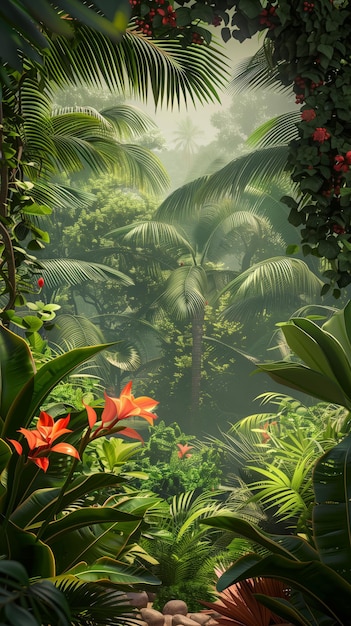 Tropical Jungle Background