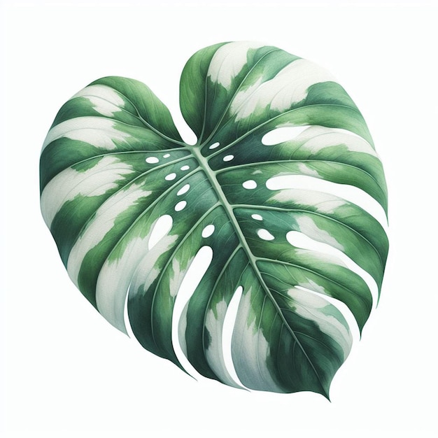 Photo tropical leaf illustration