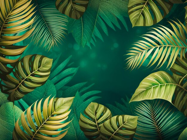 Tropical leafs on dirty grunge background Design for wallpaper photo wallpaper fresco etc