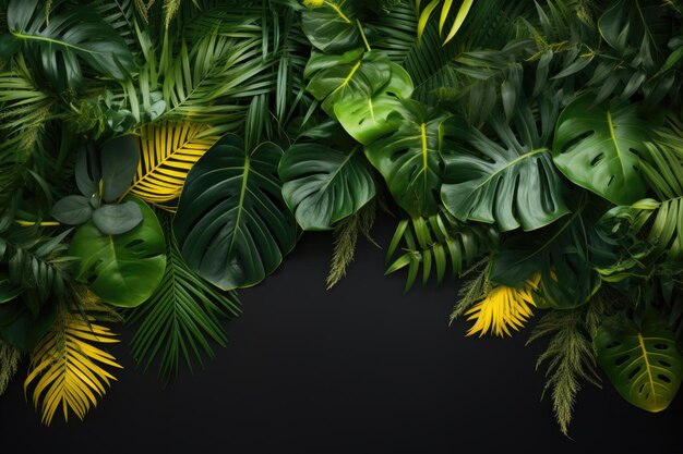 Tropical leaves background