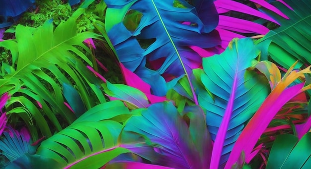 tropical leaves background