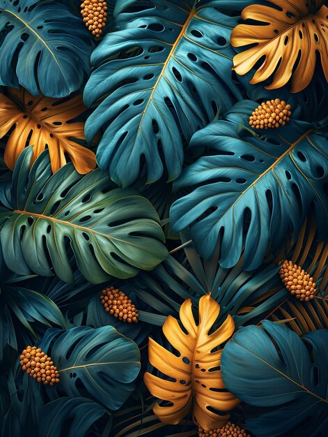 tropical leaves background